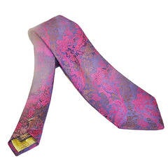 Cristian Lacroix Embroiderd Brocade Mens Tie