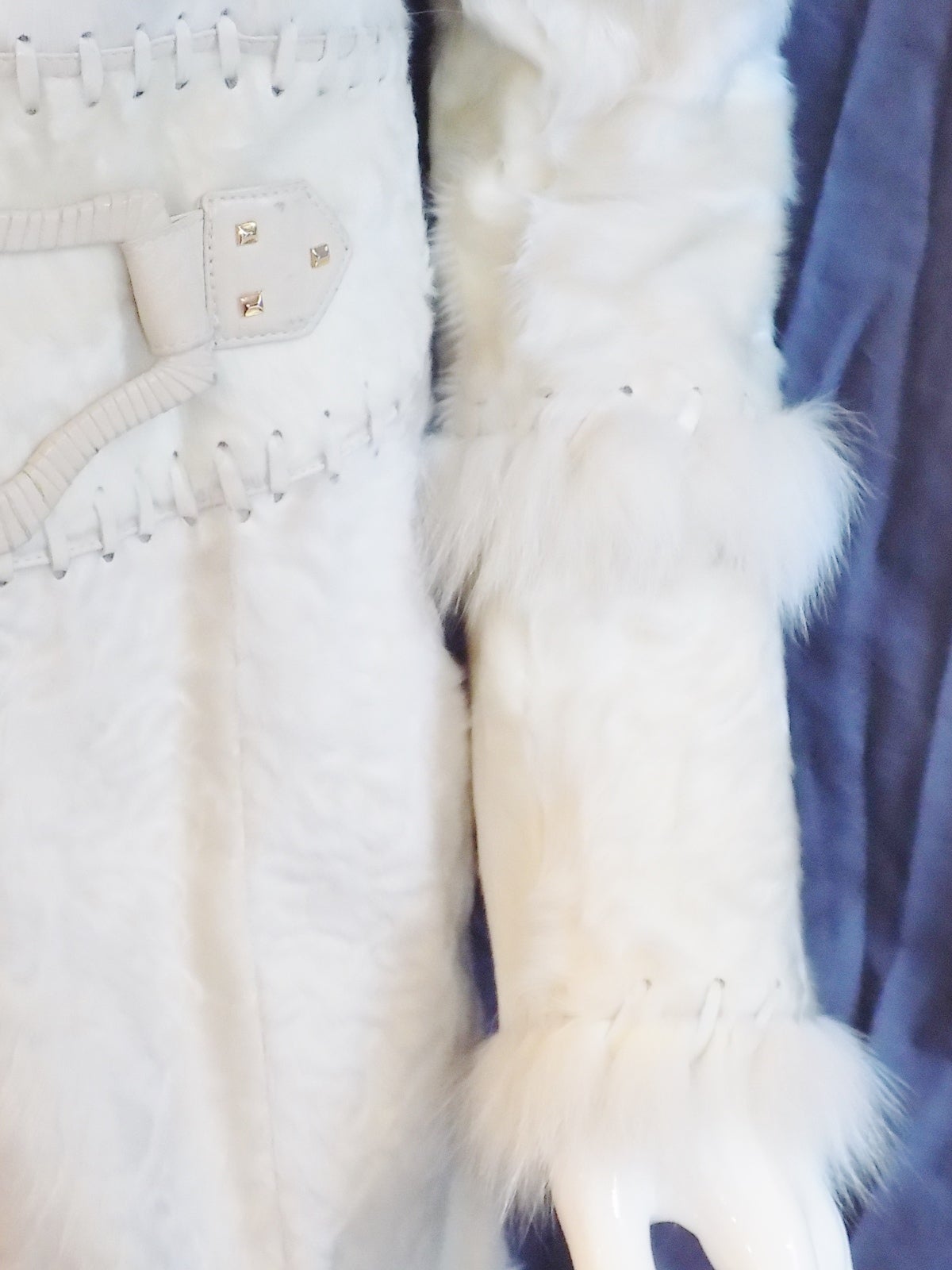 Roberto Cavalli Snow white Dankalia kid and mik  fur coat 2014 catwalk !! 1