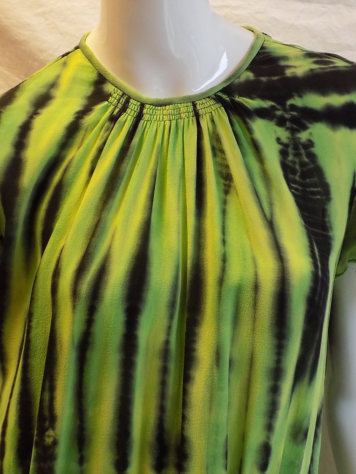 Proenza Schouler silk short sleeves  tie dye dress In Excellent Condition For Sale In New York, NY