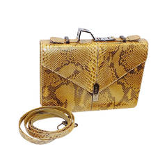 Vintage Fendi special order bag  in python from 1996 with all documents  so awesome!