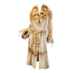 Golden Russian  Sable  Spectacular Saga Furs Royal duster coat