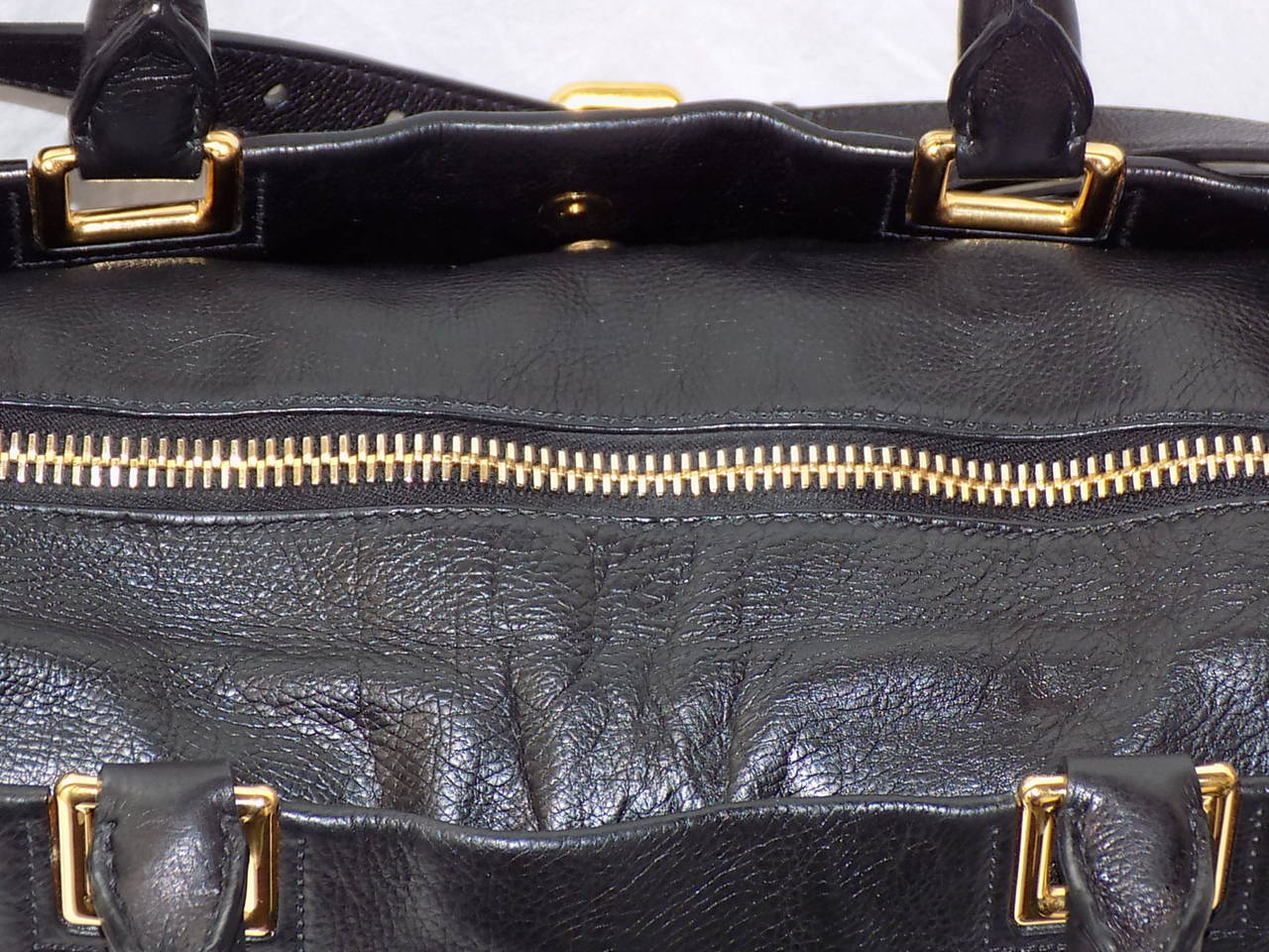 PRADA Executive Black soft leather Tote Bag 2