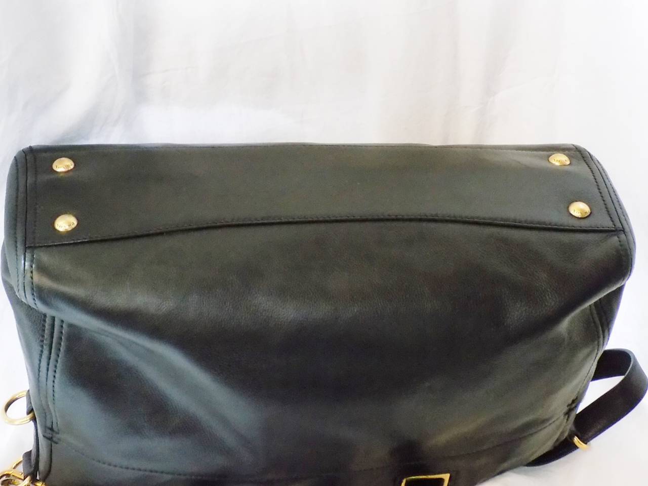 PRADA Executive Black soft leather Tote Bag 5