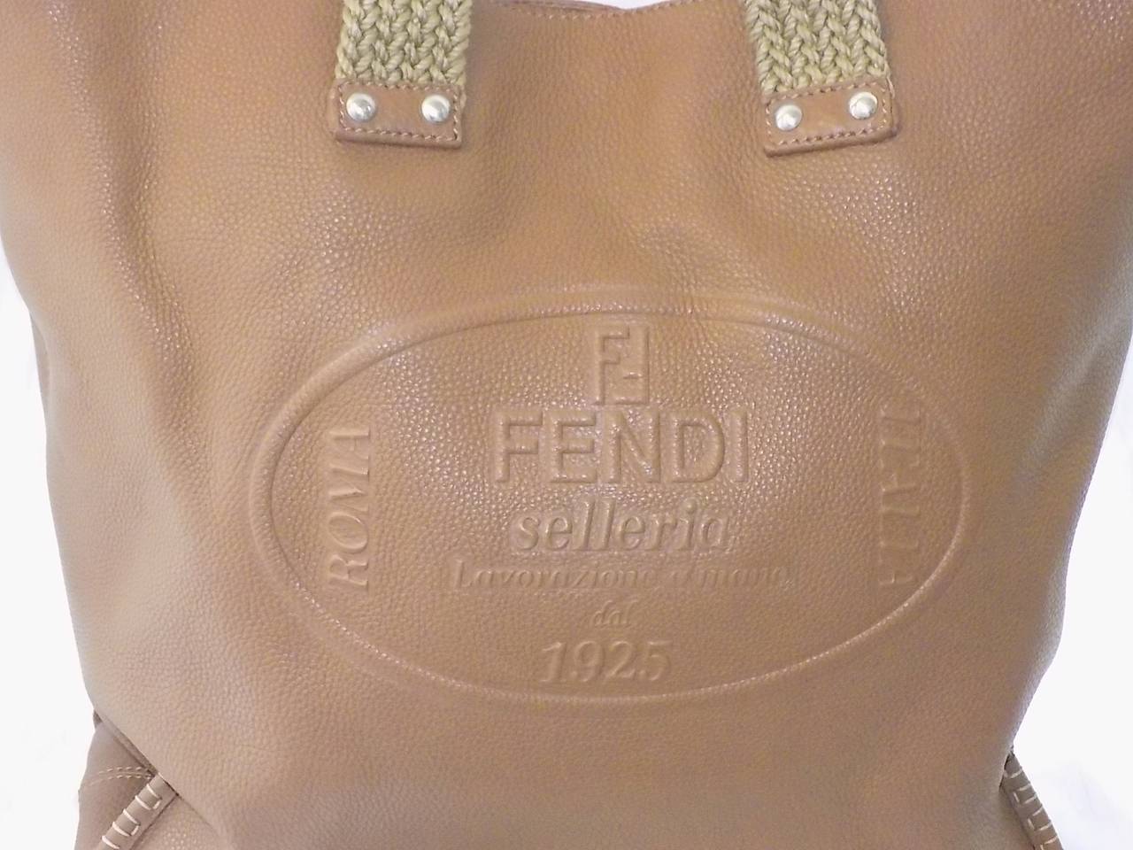 FENDI  Selleria new Beautiful large Tote Bag for man or woman In Excellent Condition In New York, NY