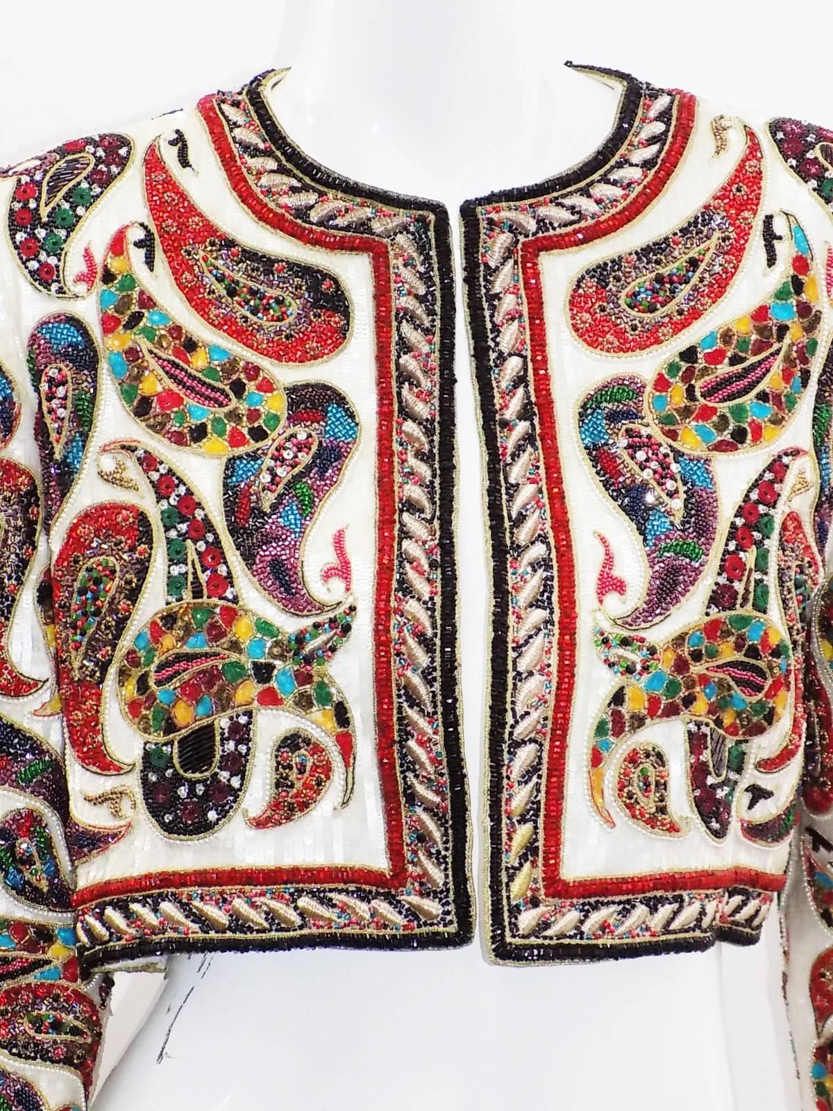 Women's or Men's One Of A kind Bill Blass Beaded 