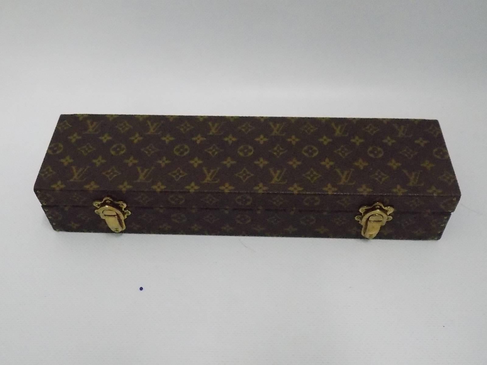 Louis Vuitton Monogram Top Handle Men's Women's Jewelry Travel Storage Case  Bag For Sale at 1stDibs