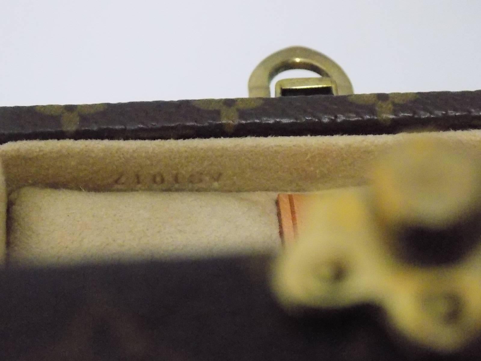 Louis Vuitton  Vintage Monogram  hard sided Jewelry/ Watch Trunk Case  1