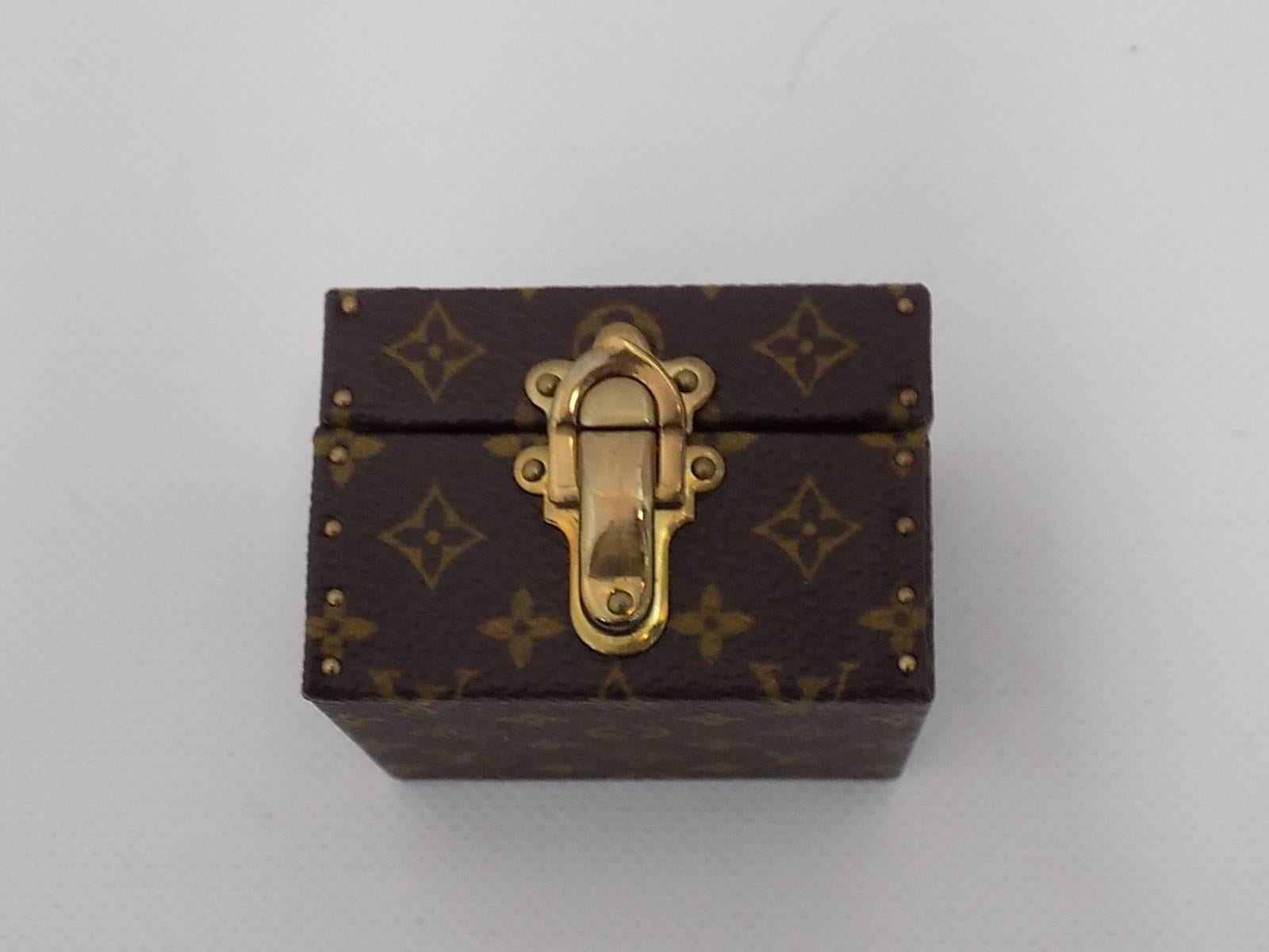 LOUIS VUITTON Monogram Ring Box Mini Trunk Case 238291
