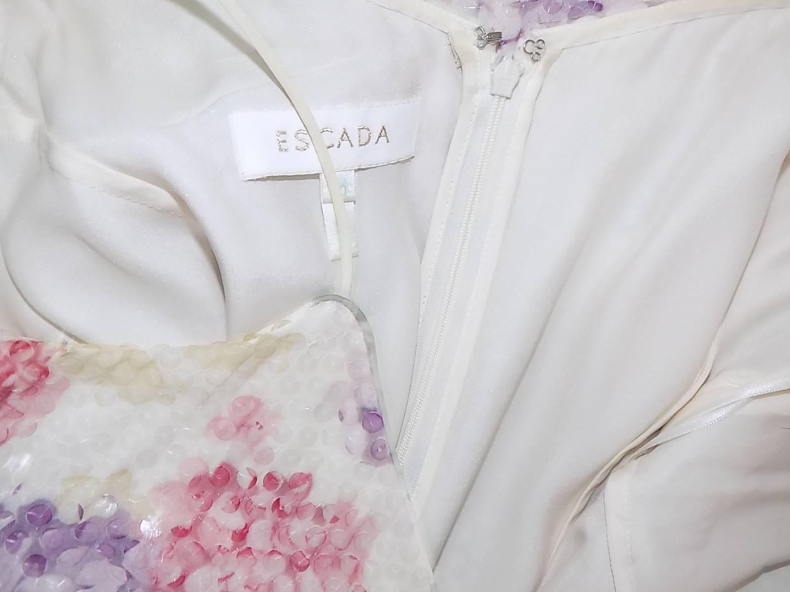 Women's or Men's Escada floral sequin gown