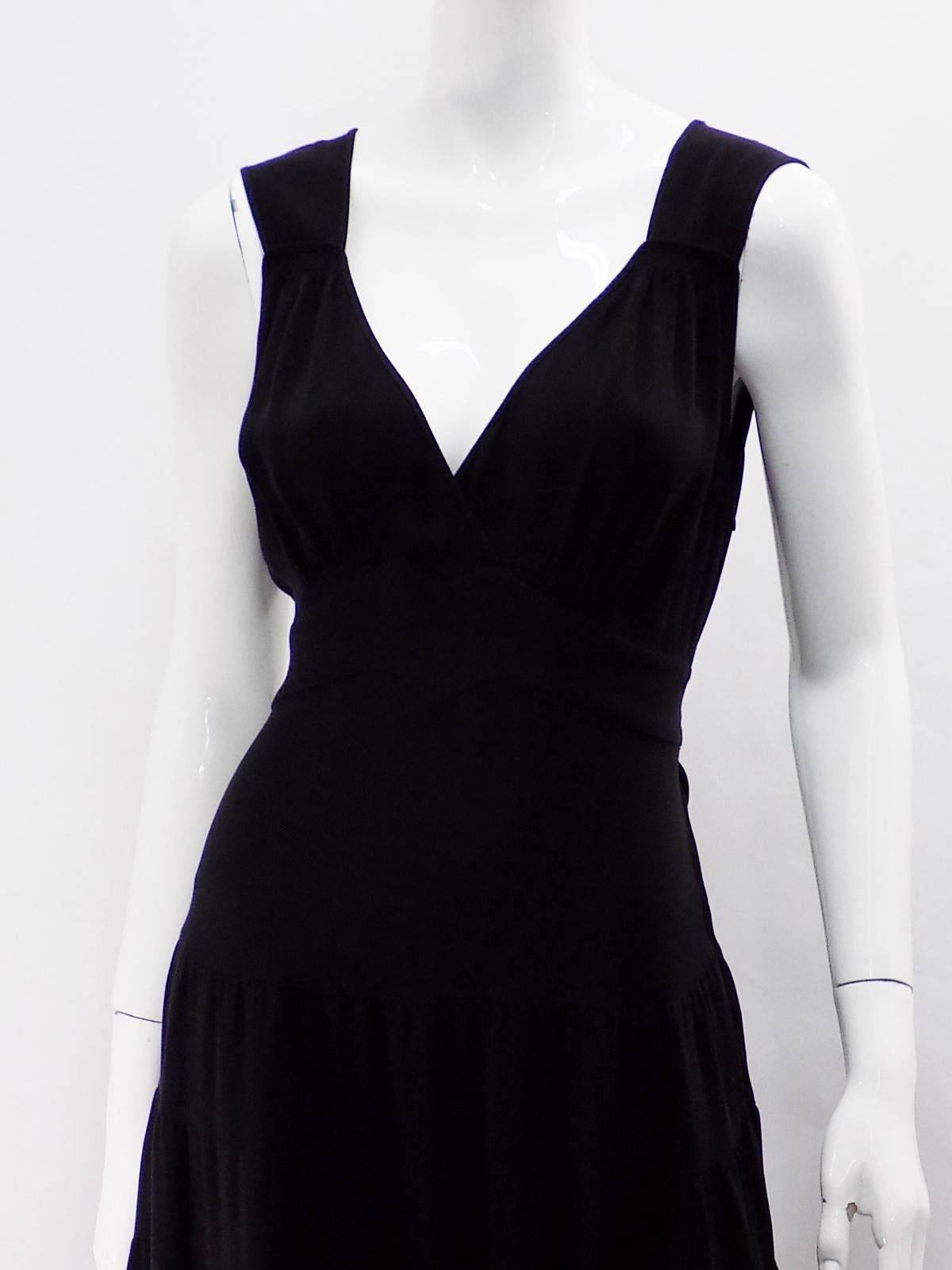 Balenciaga  Black  silk  Gown  In Excellent Condition In New York, NY