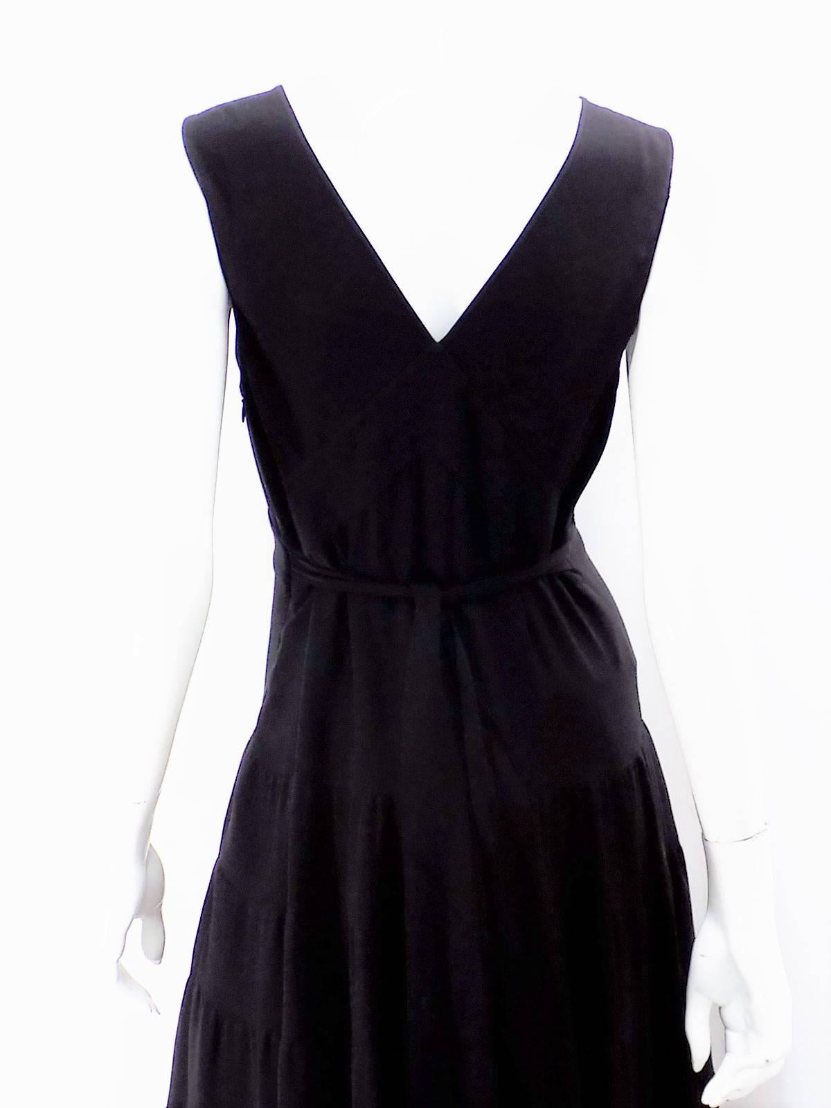 Women's or Men's Balenciaga  Black  silk  Gown 