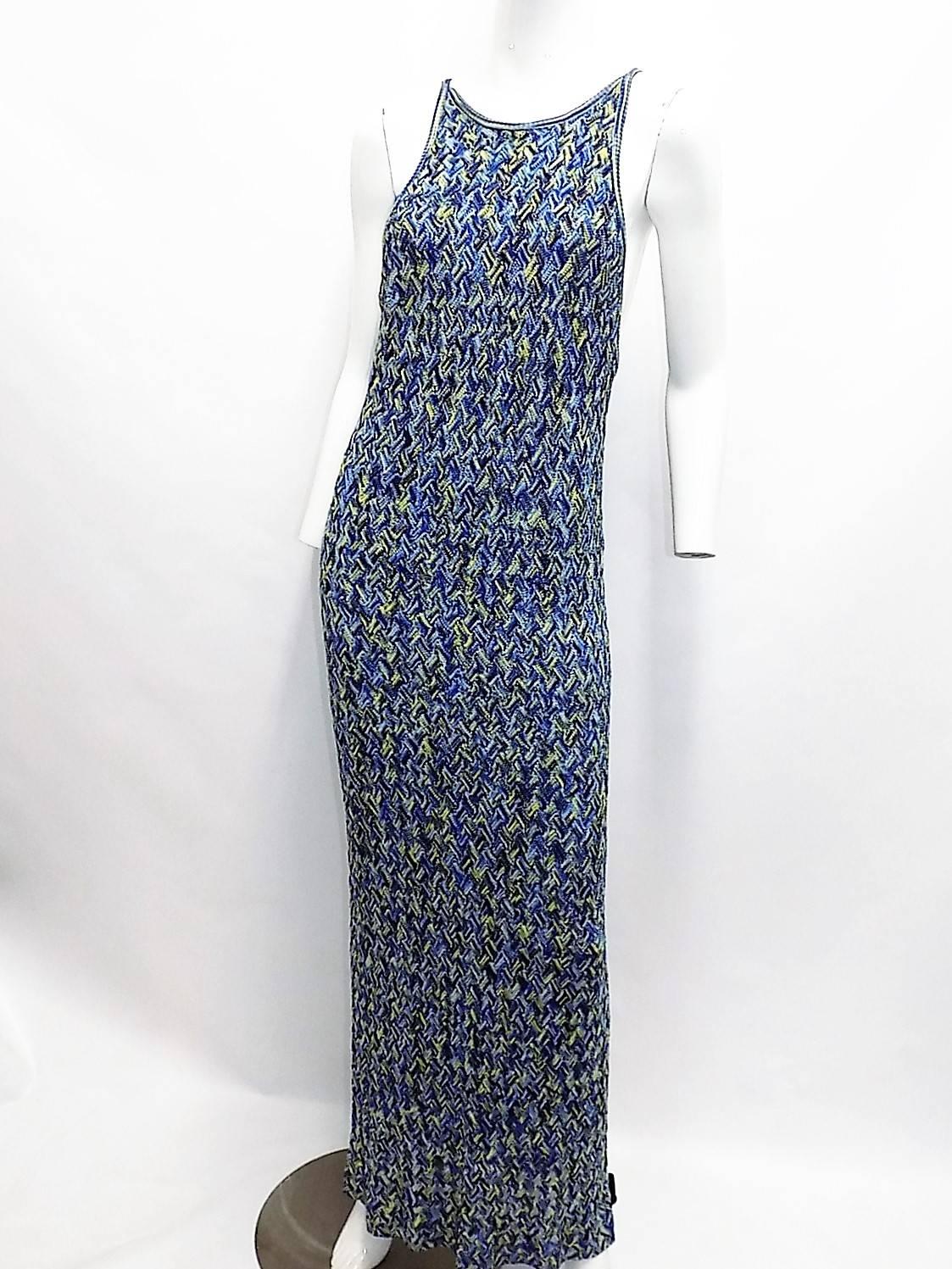 Purple  Missoni maxi vintage knit dress 