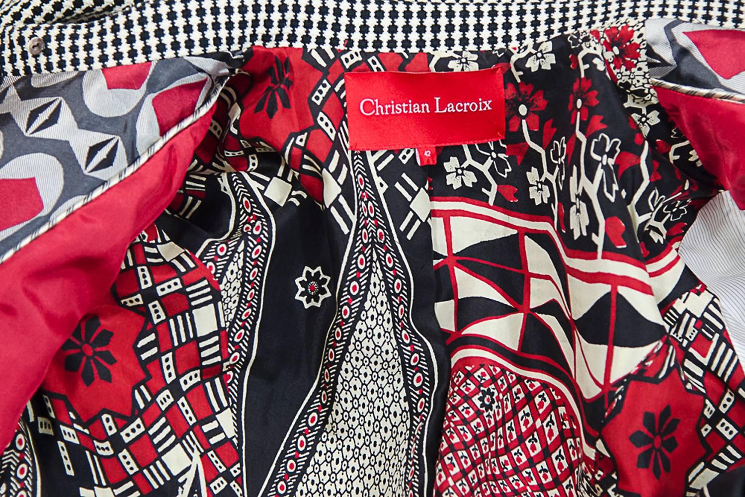 Christian Lacroix  short jacket and Dress ensemble sz 42 For Sale 1