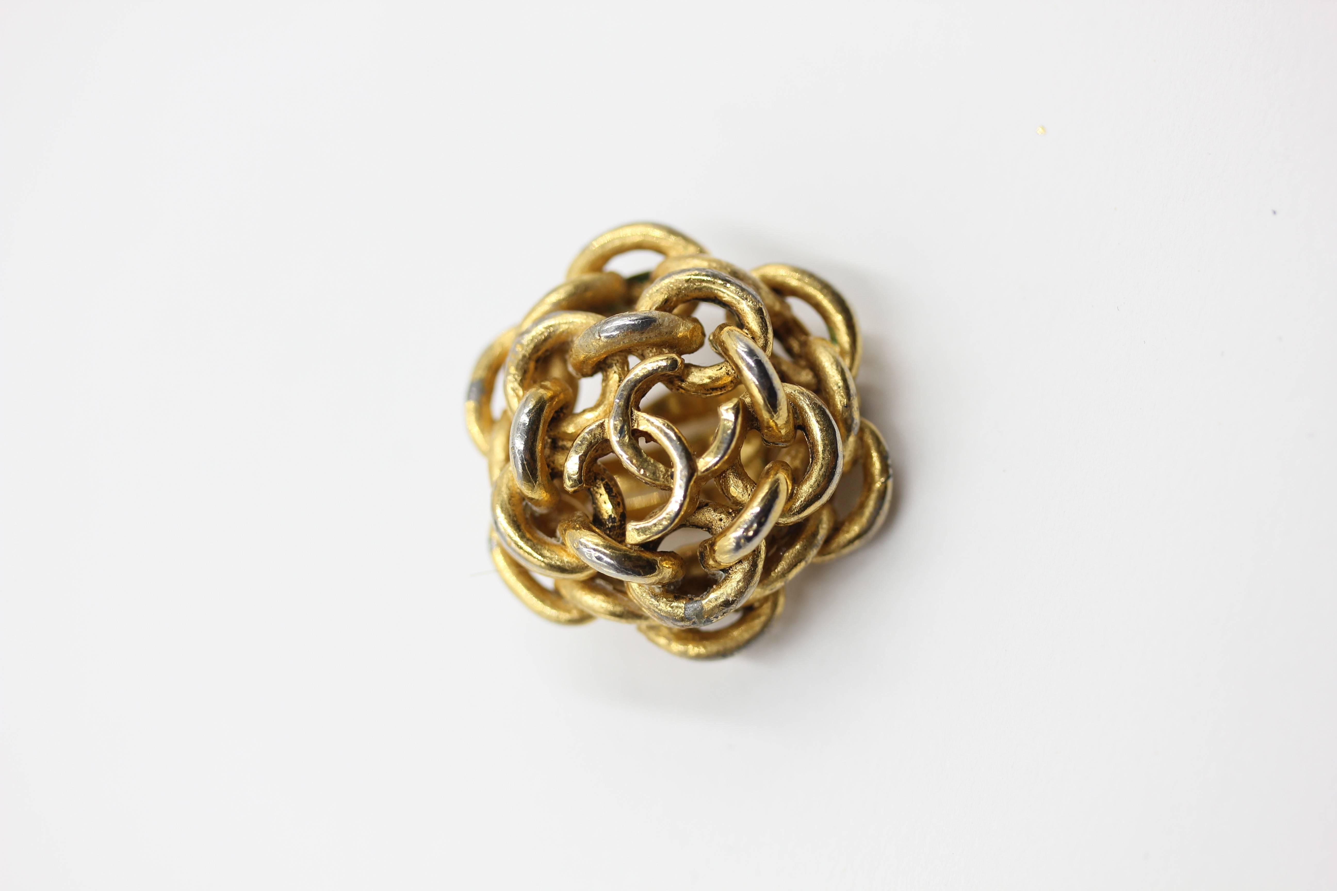 chanel rose earrings