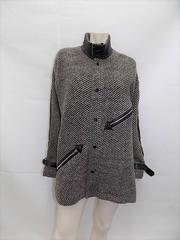 Jean-Charles de Castelbajac vintage  Arrow coat jacket with Leather Sleeves