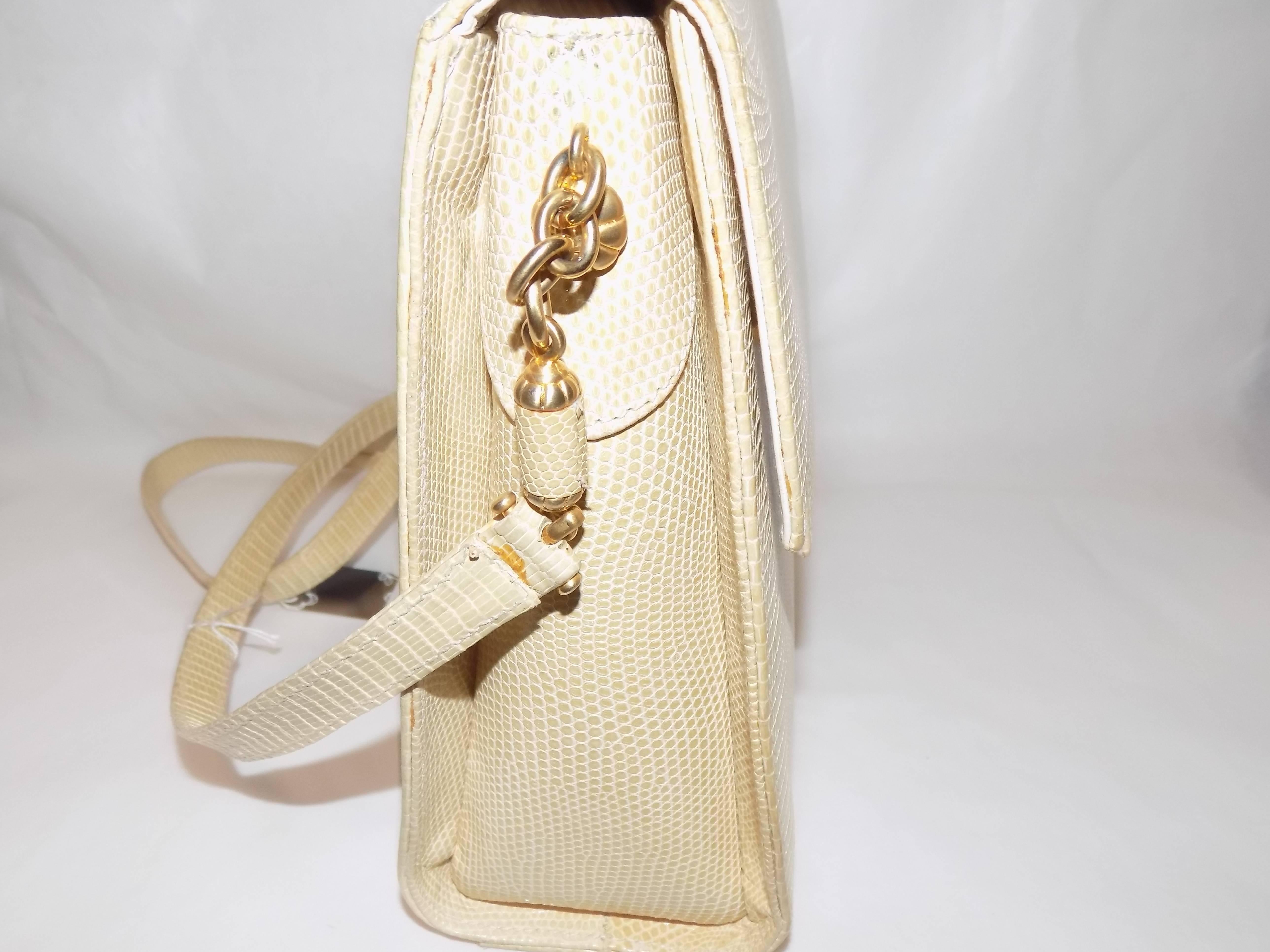 Vintage Siso crossbody lizard  bag For Sale 1