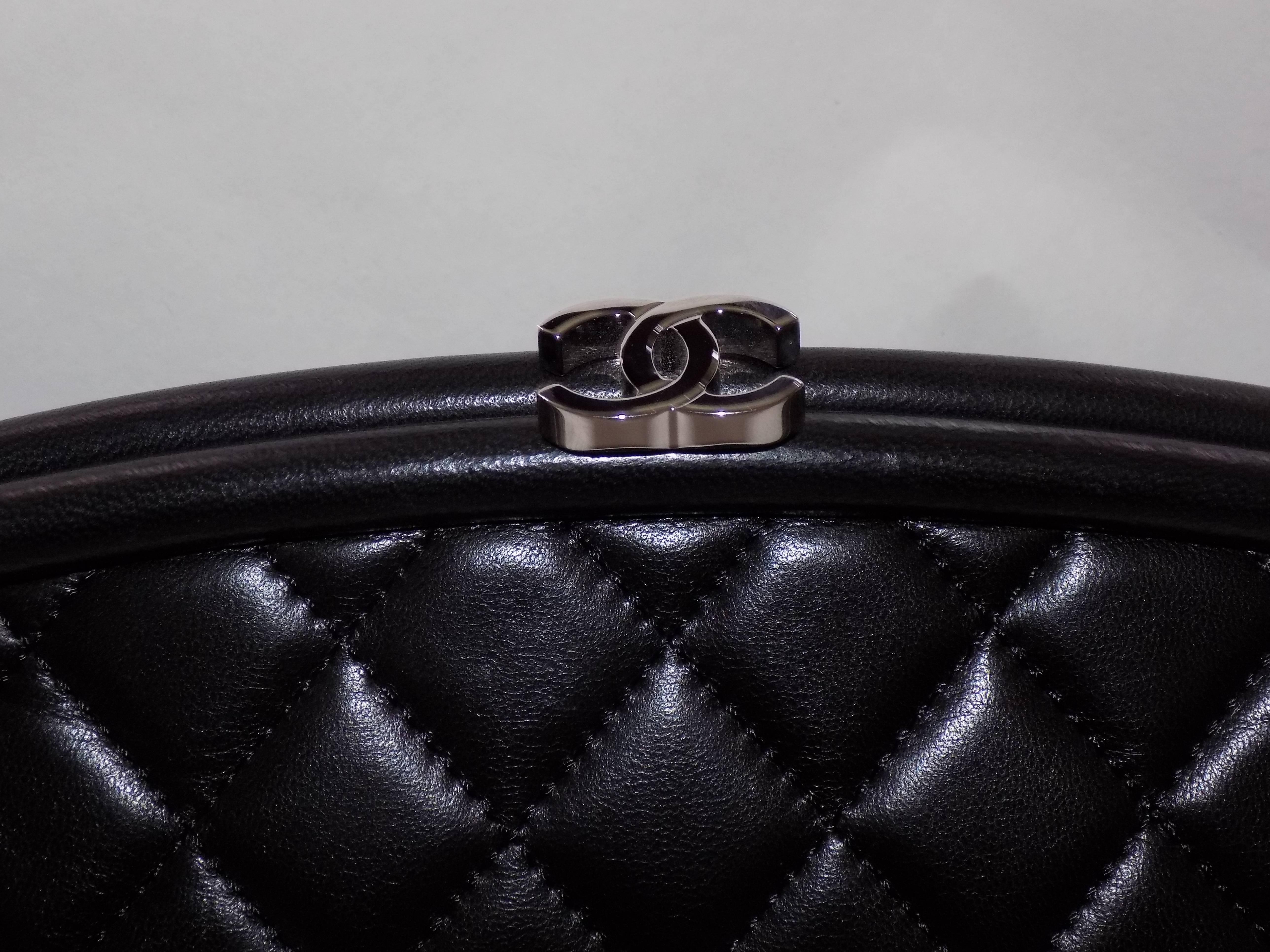 chanel half moon clutch