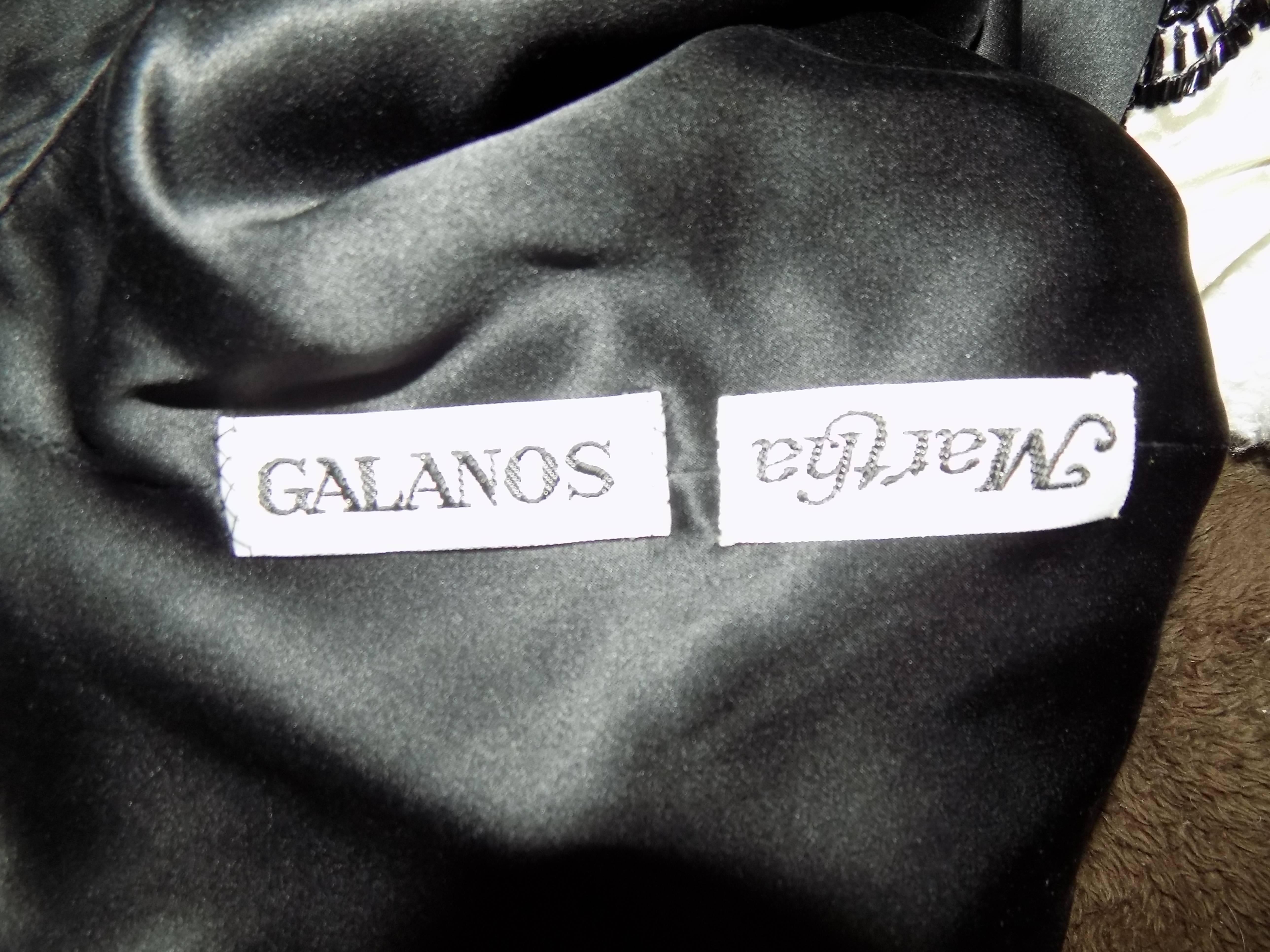 Galanos Vintage  Silk jacquard Beaded bomber jacket For Sale 3