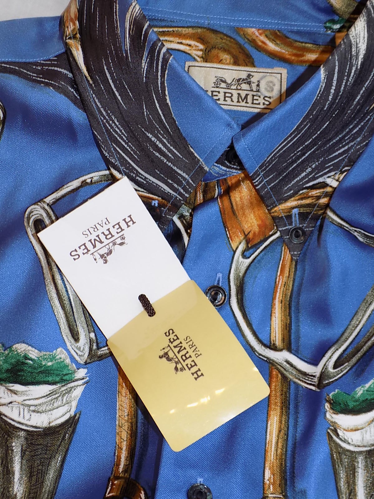 New With Tags Vintage Hermes Shirt  