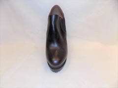 Alaïa Black Leather Platform Booties