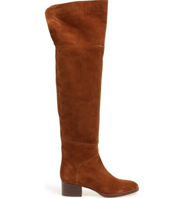Brown 'Grace' Over the Knee Boot CHLOE New with tags $1625  SZ 38 For Sale