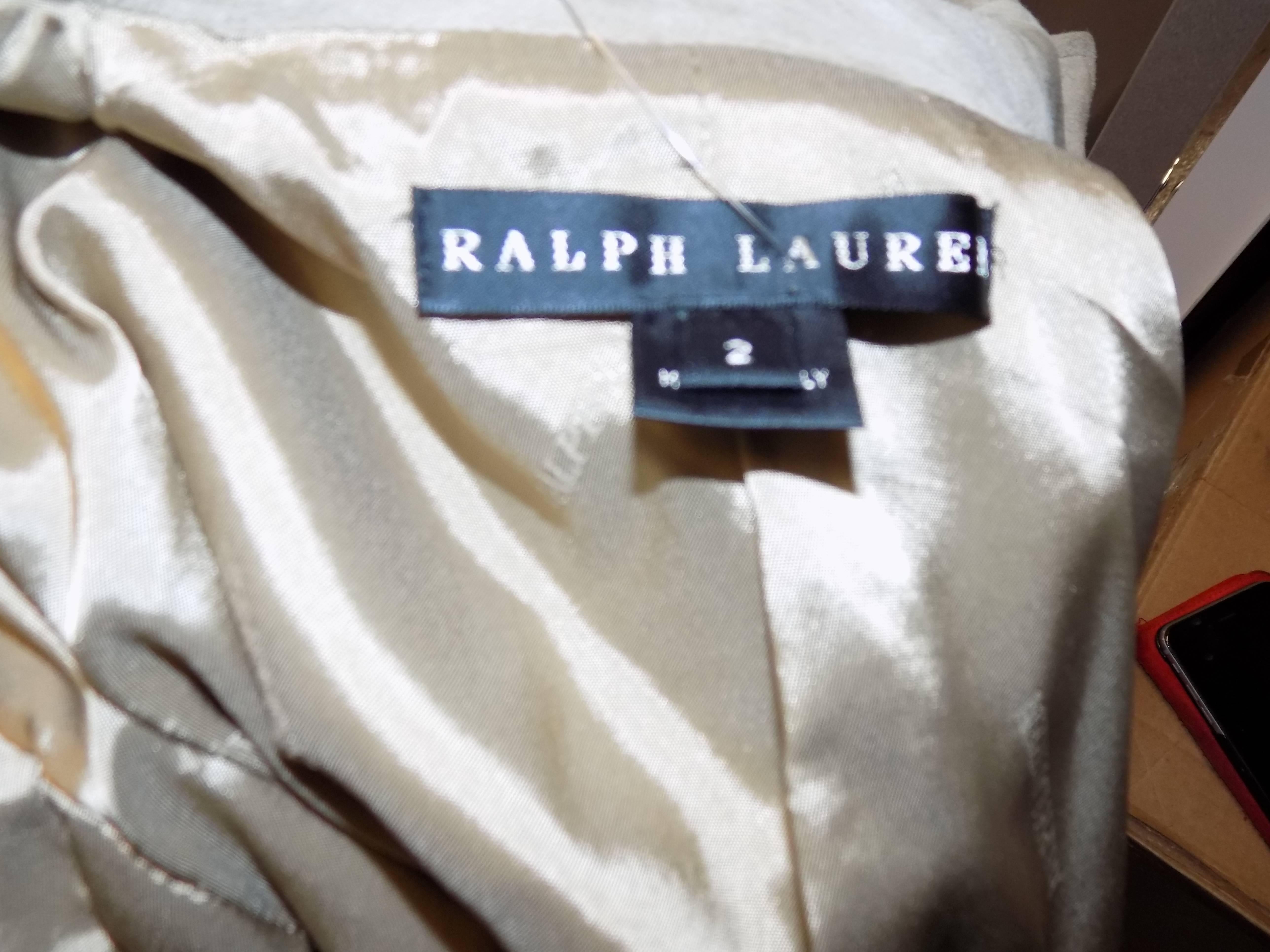 Ralph Lauren Black Label womans  Suede Leather Biker Jacket Coat  sz 2 5
