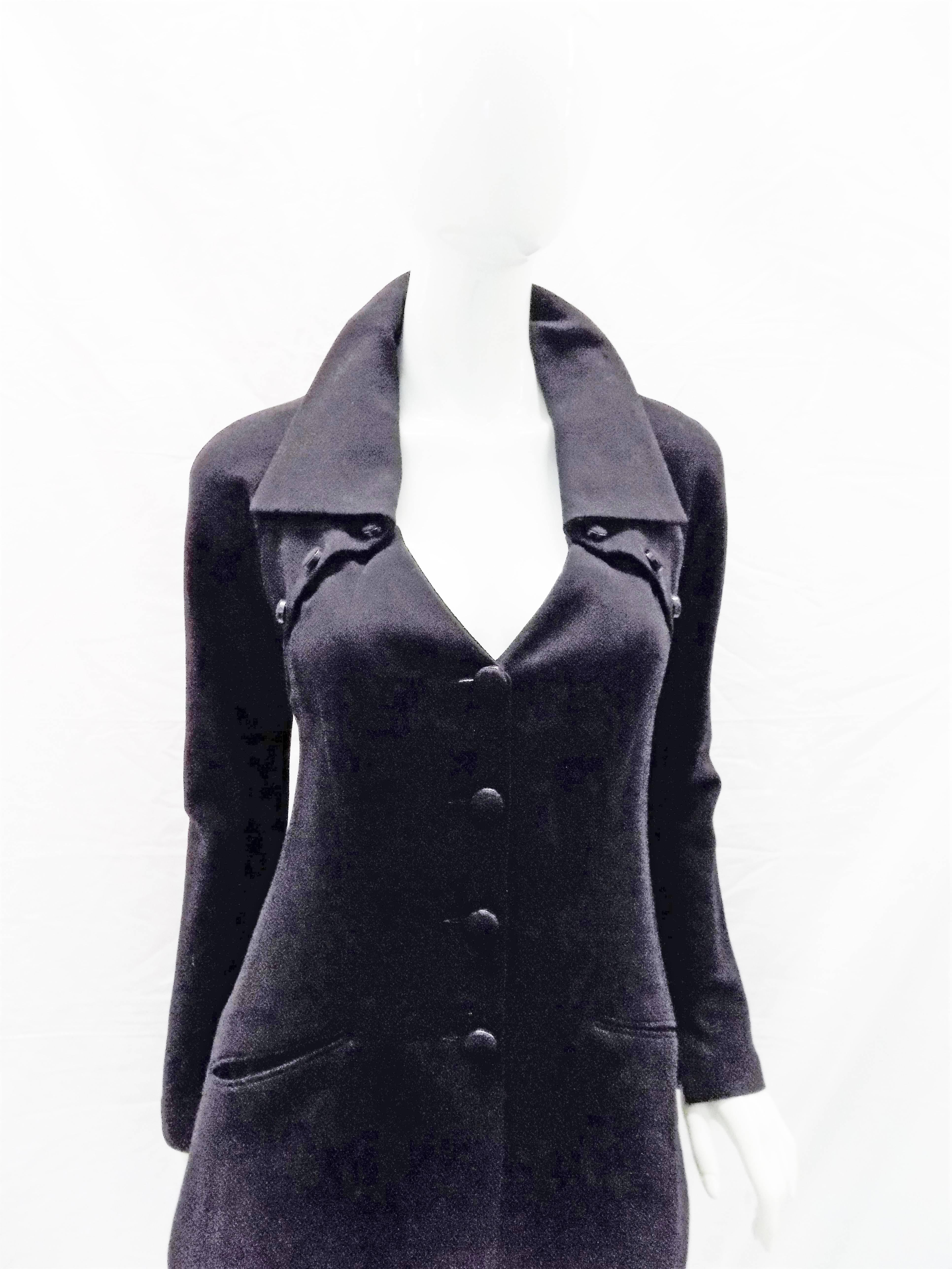 Women's  Chloe by Karl Lagerfeld Vintage black skirt suit  For Sale