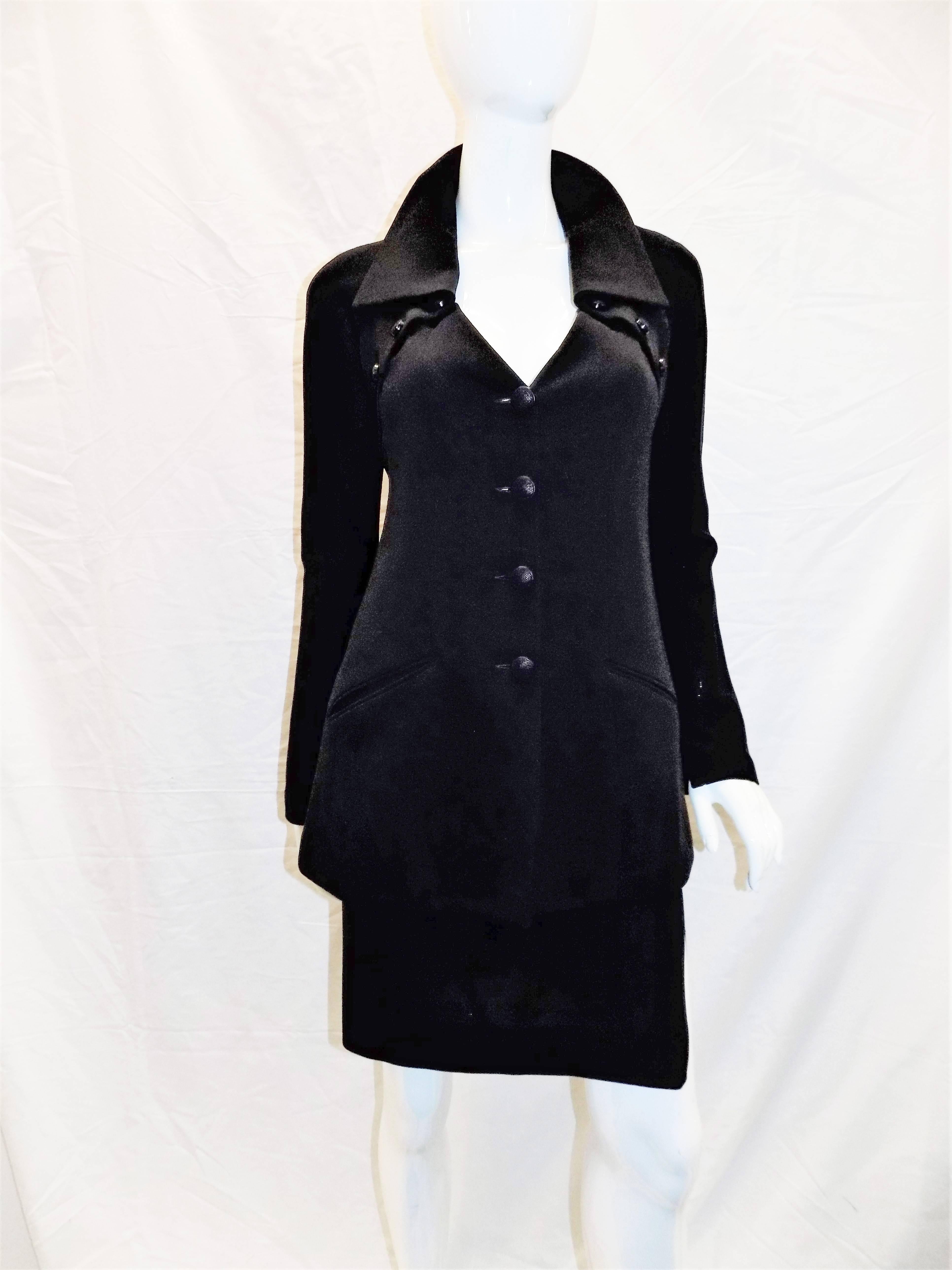  Chloe by Karl Lagerfeld Vintage black skirt suit  For Sale 1