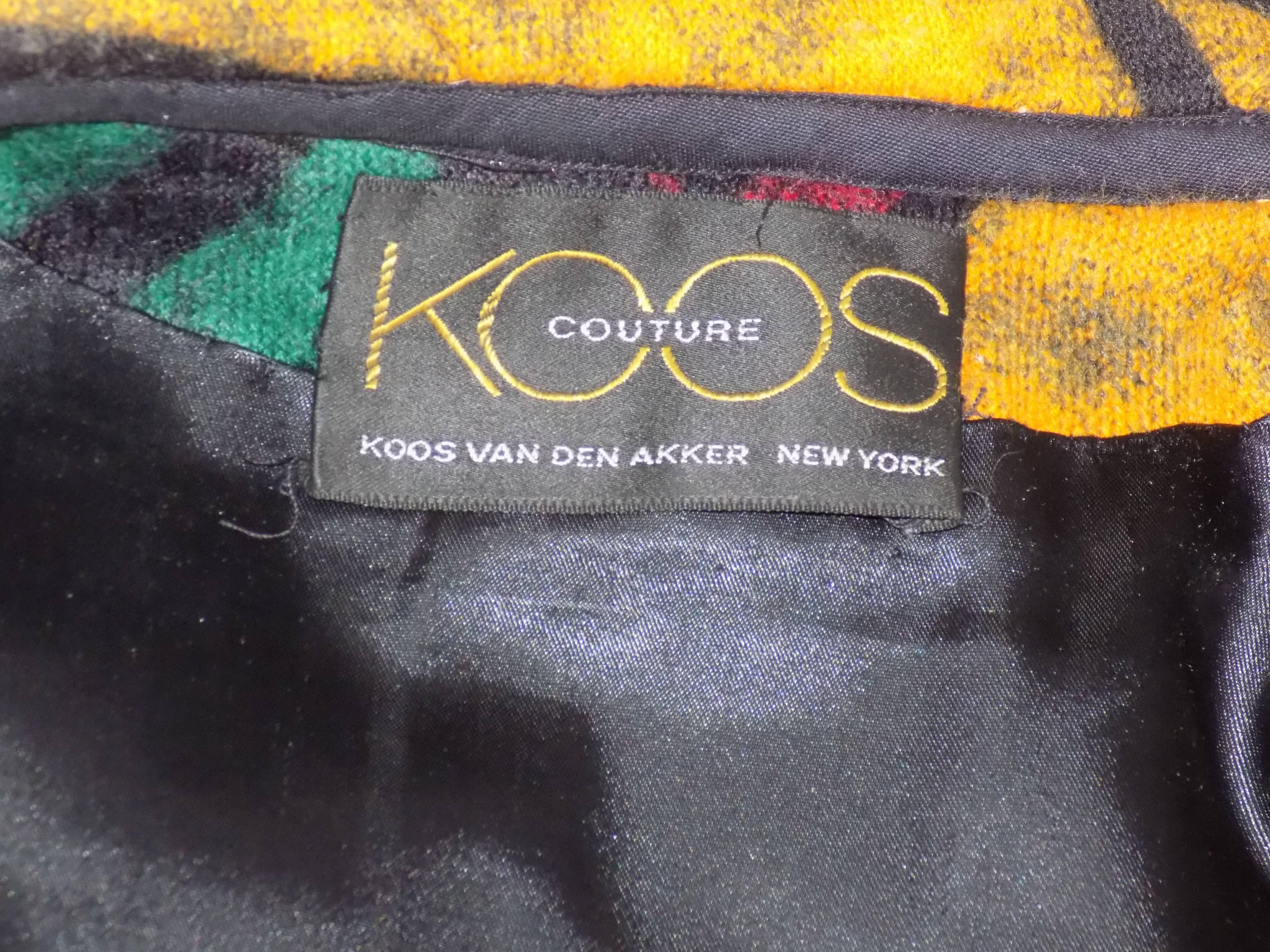 One of a kind Koos Van Den Akker Couture Mink and Patchwork Coat work of art!! For Sale 4