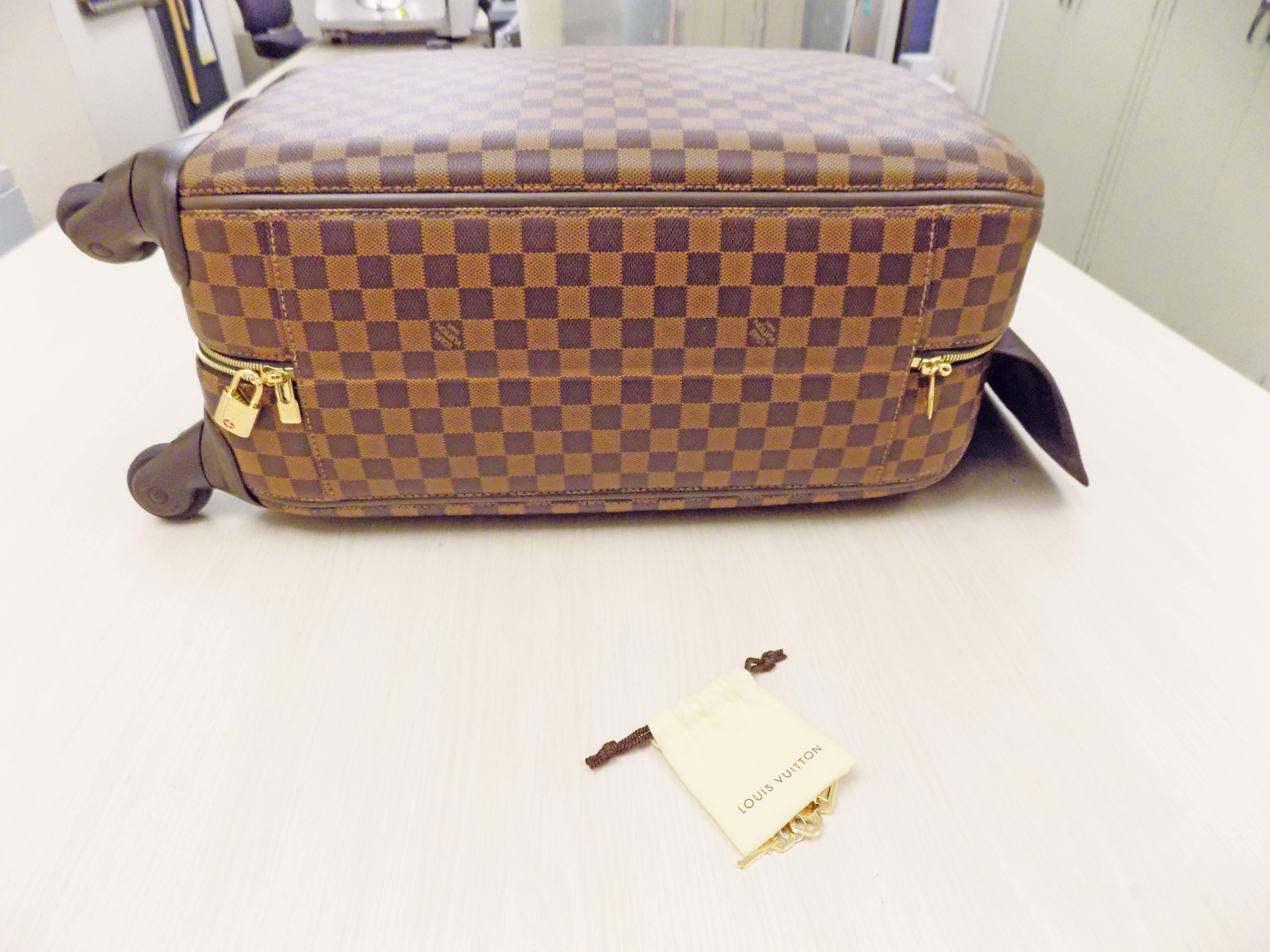 Men's Louis Vuitton Damier Ebene Zephyr 55 men luggage bag For Sale