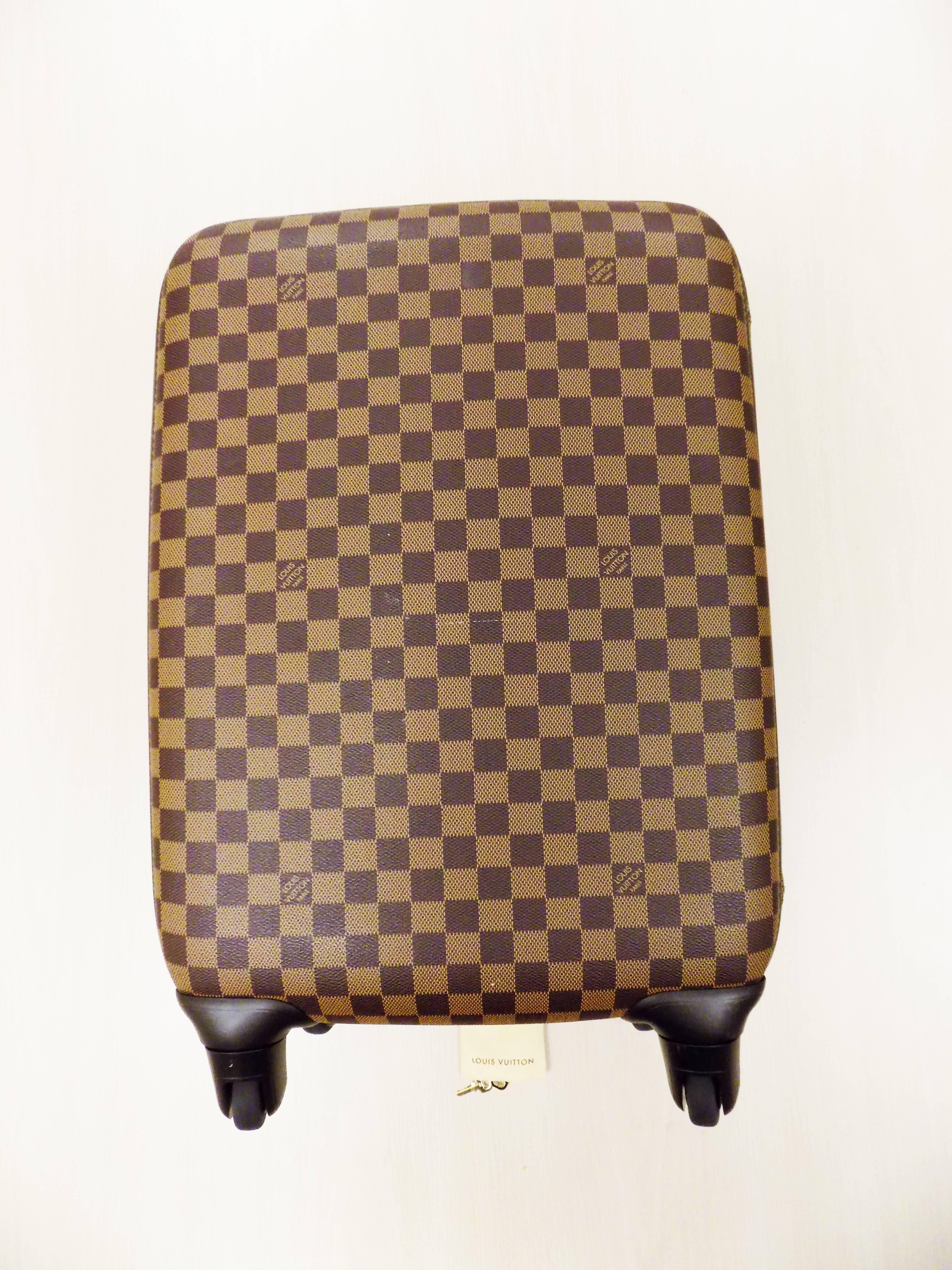 Brown Louis Vuitton Damier Ebene Zephyr 55 men luggage bag For Sale