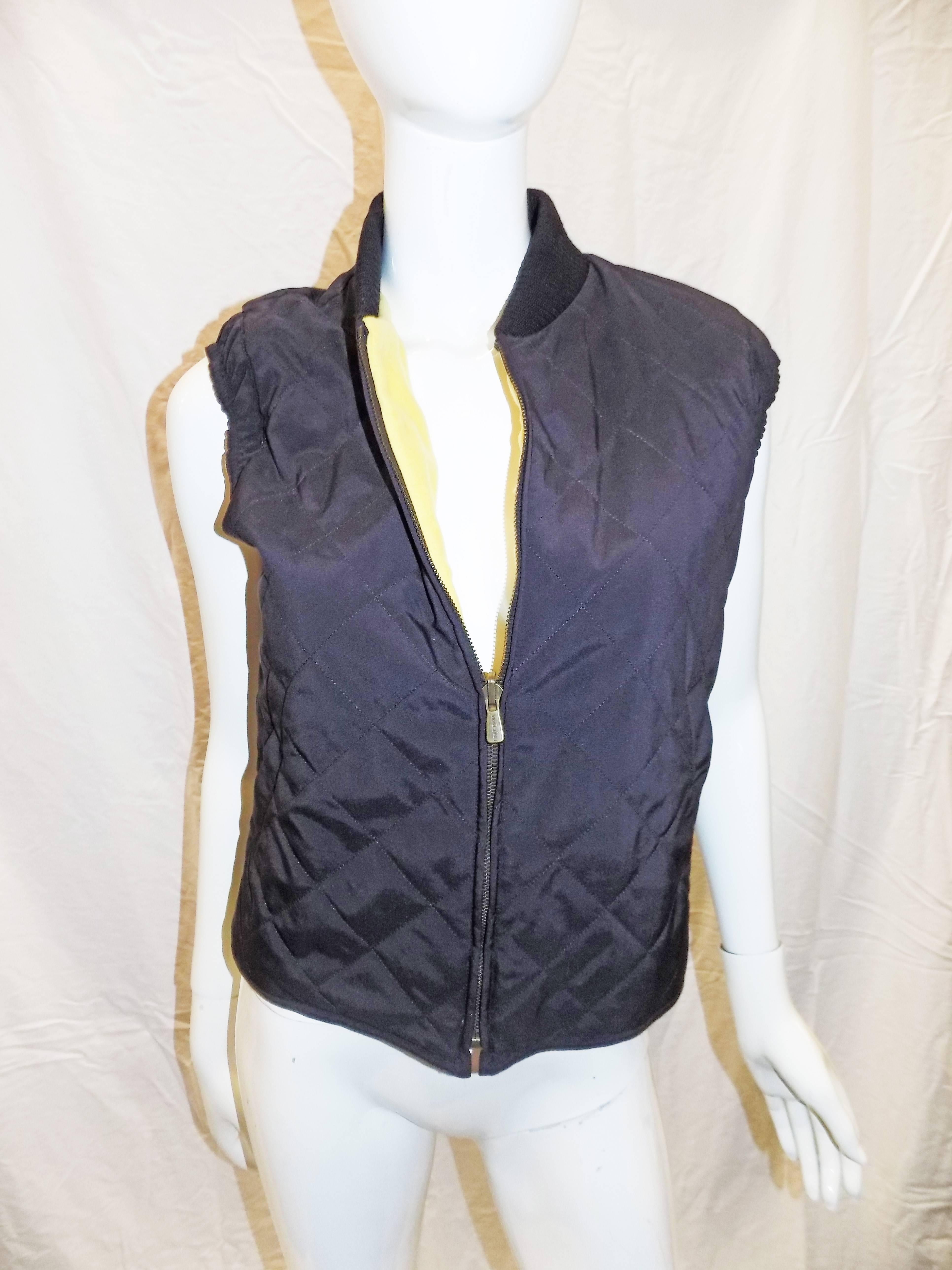 Black Loro Piana storm Jacket and Vest for Italian Equestrian team Olympics 1992 For Sale