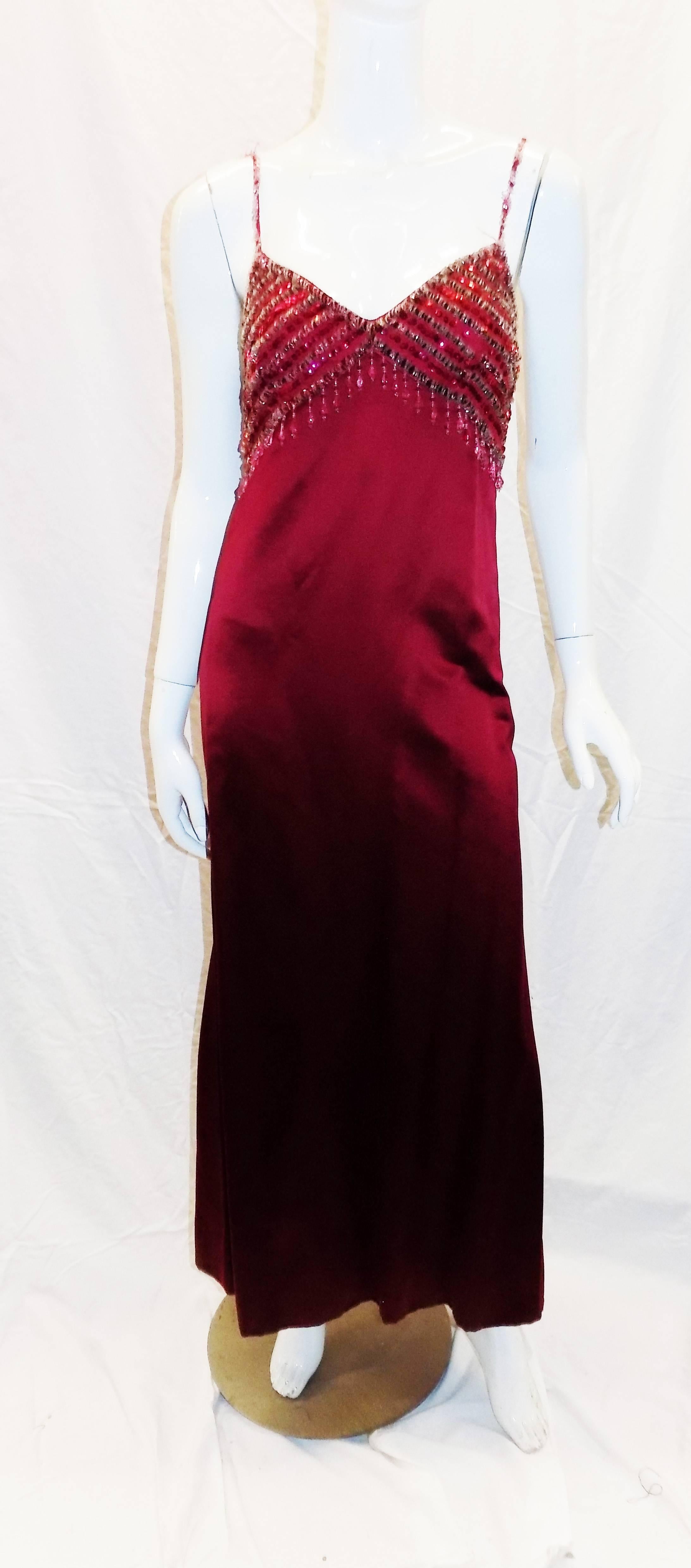 Women's Malcom Starr floor length  evening coat and beaded dress 1960 For Sale
