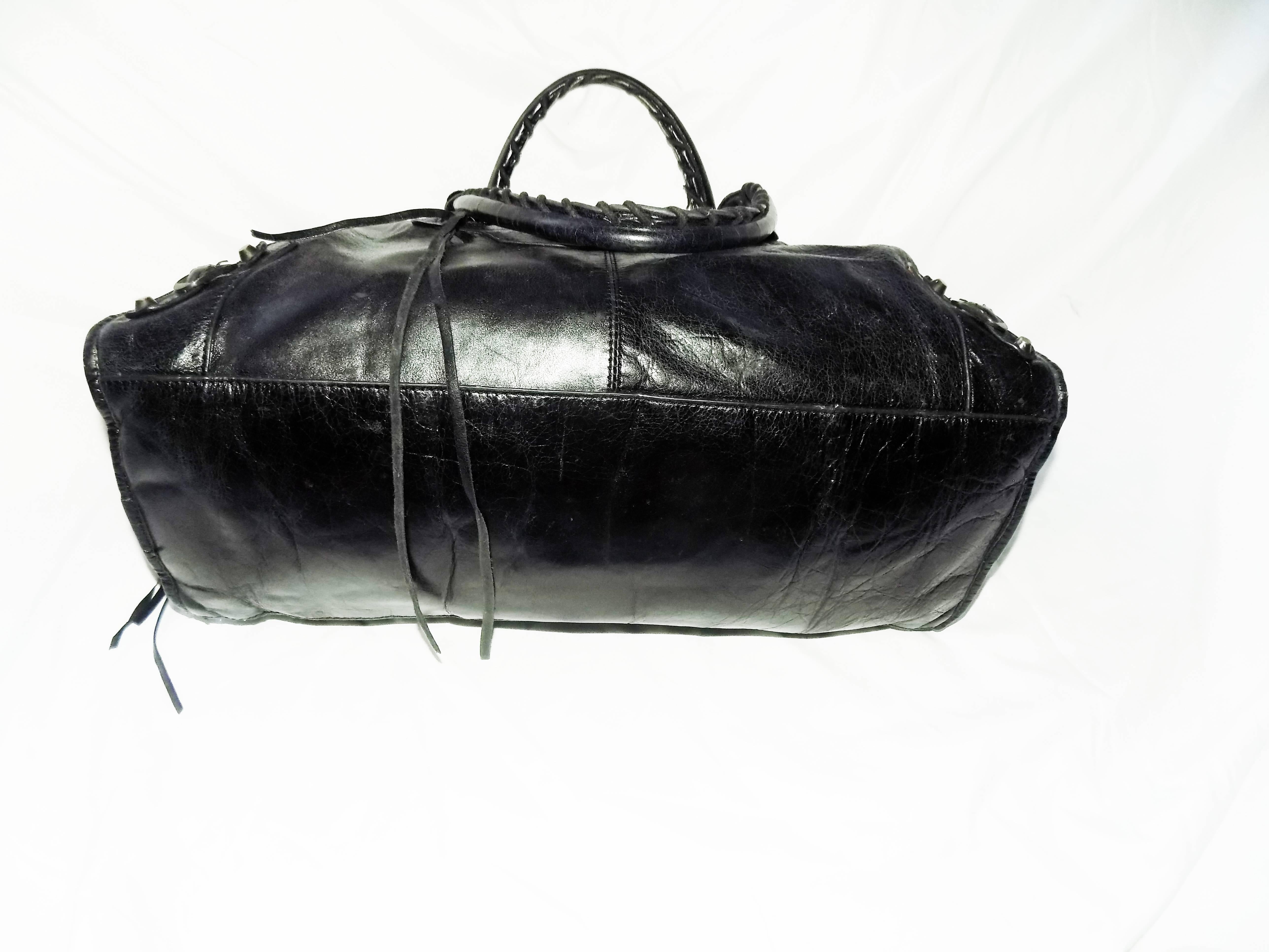  Balenciaga Moto Citi Black Satchel bag  1