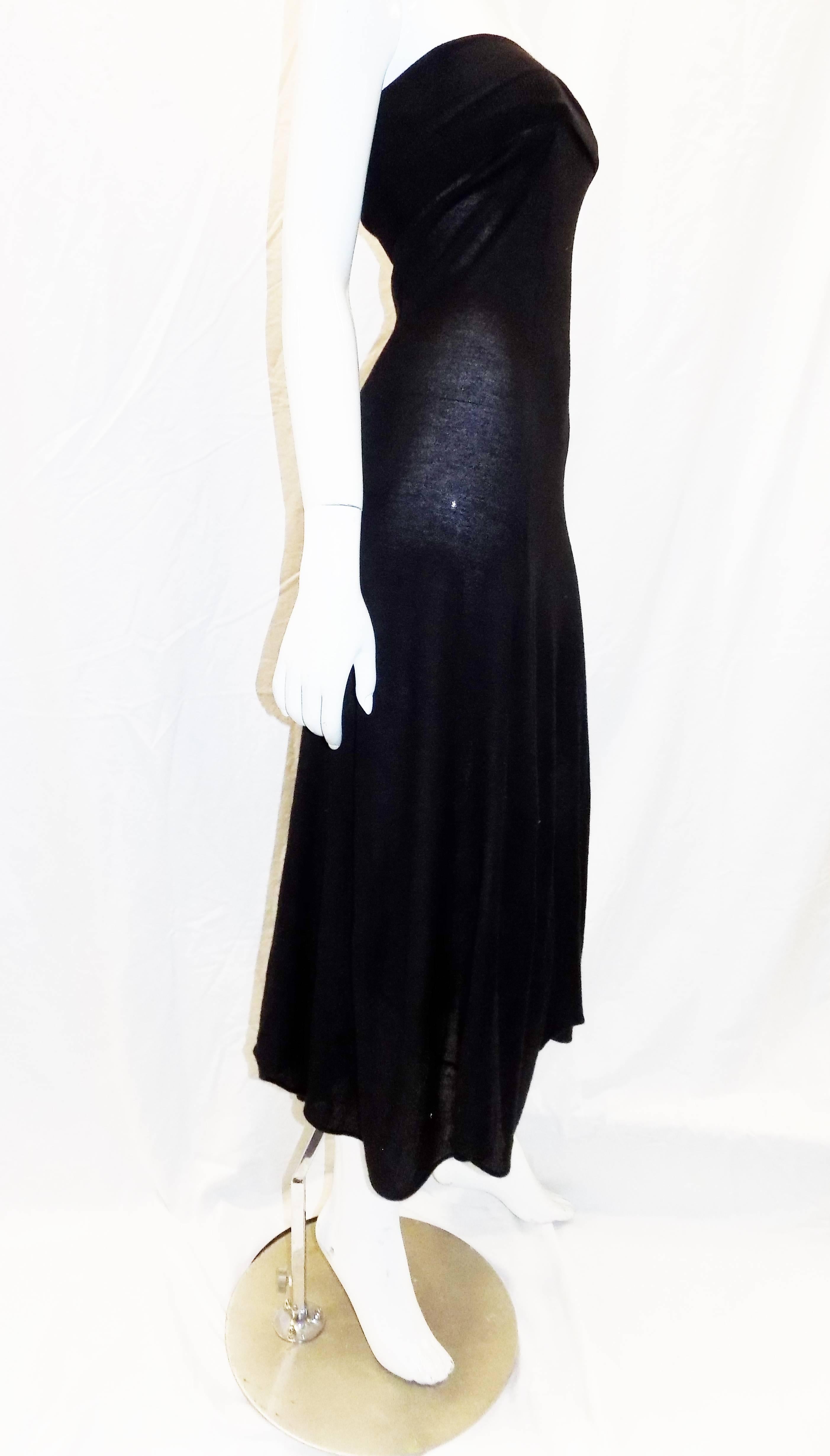  Yves Saint Laurent Cashmere and silk strapless maxi dress / skirt, 2010 In Excellent Condition In New York, NY