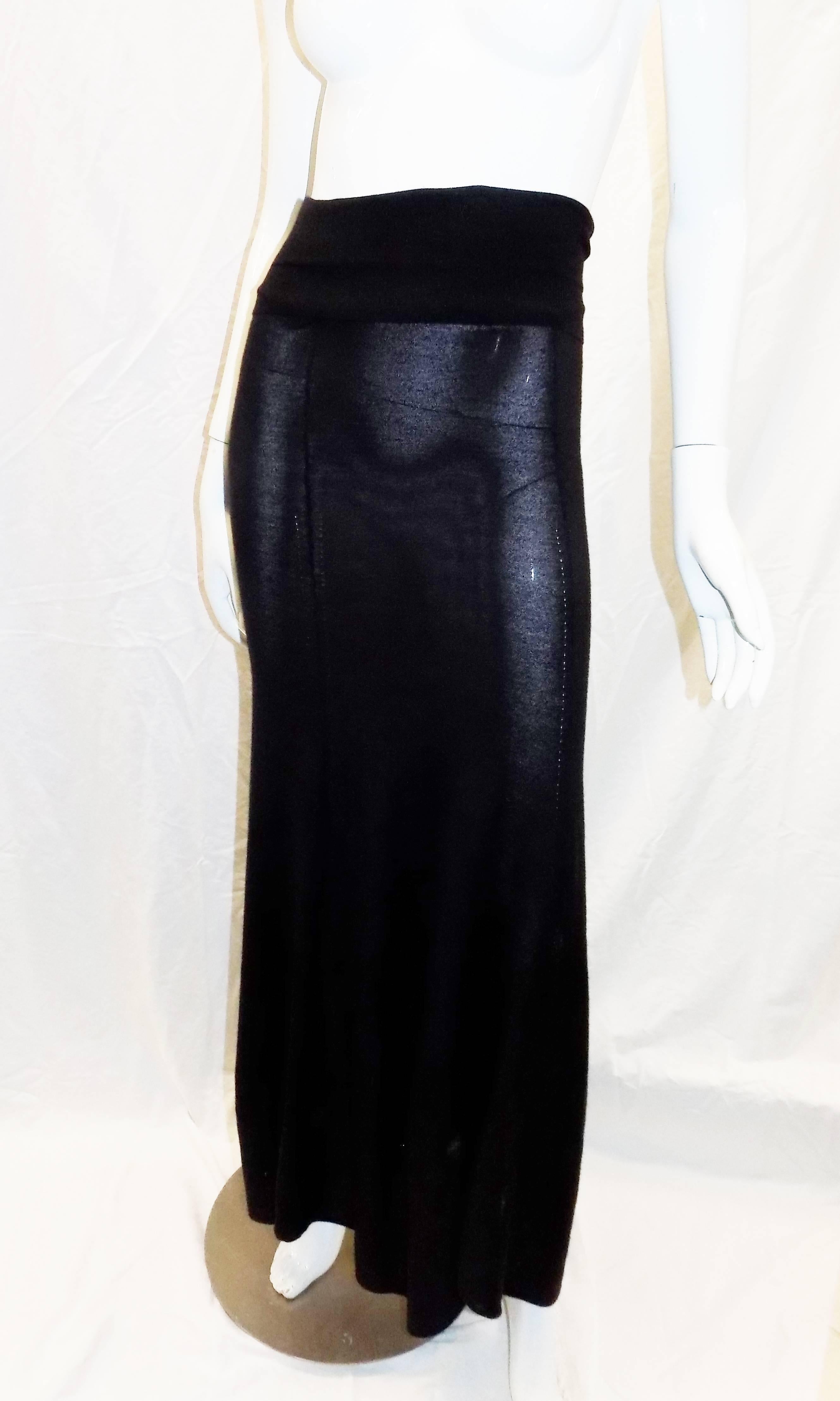  Yves Saint Laurent Cashmere and silk strapless maxi dress / skirt, 2010 2