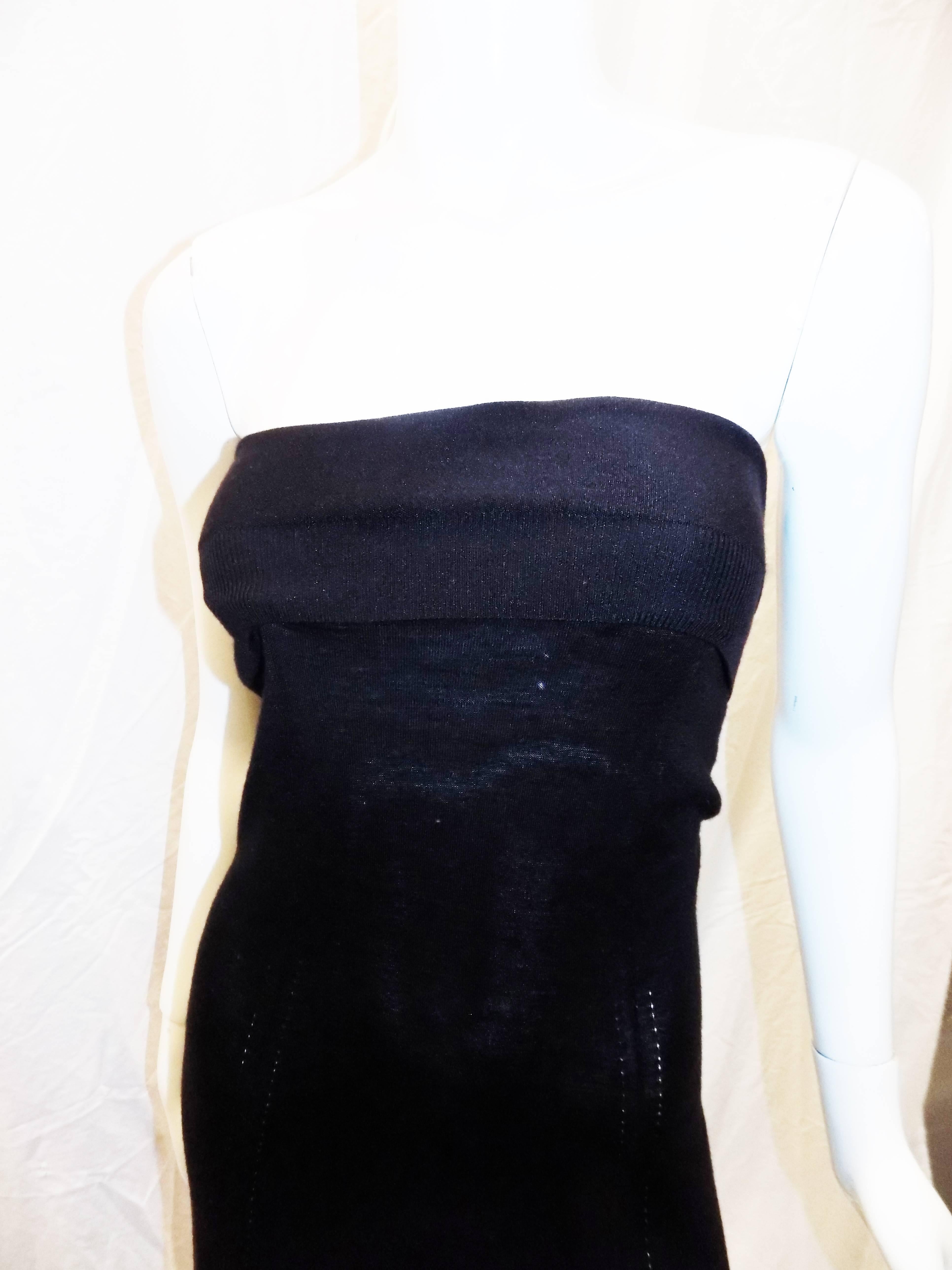  Yves Saint Laurent Cashmere and silk strapless maxi dress / skirt, 2010 1