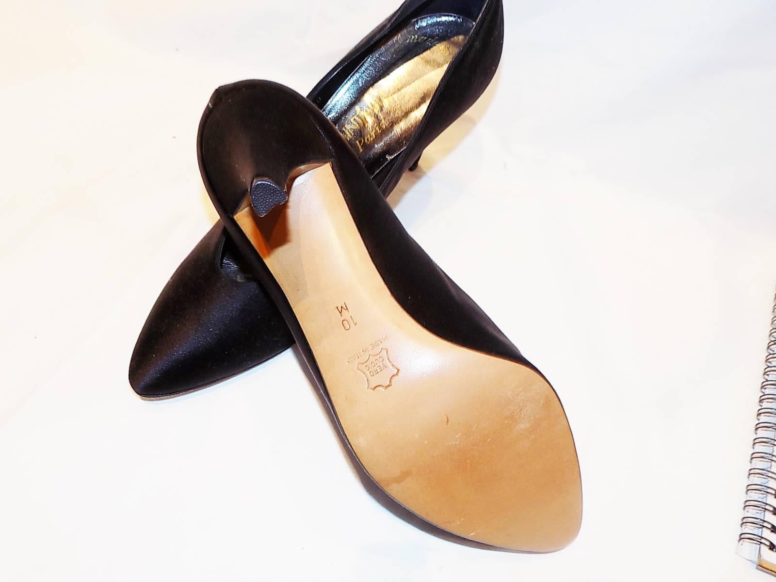 Yves Saint Laurent Vintage New size 10 evening shoes  For Sale 1