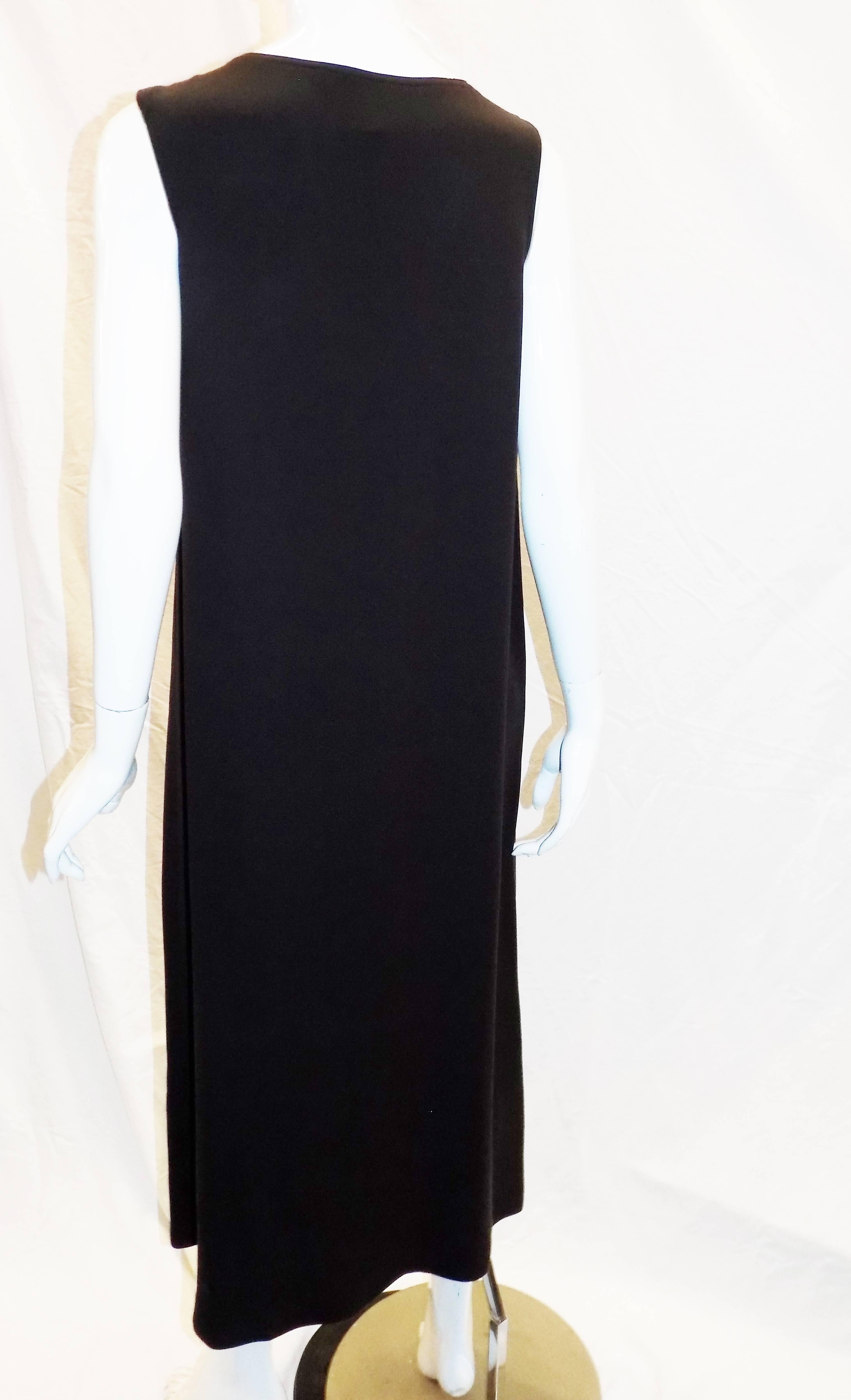 Women's Zoran brown silk sleeveless long  dress   For Sale