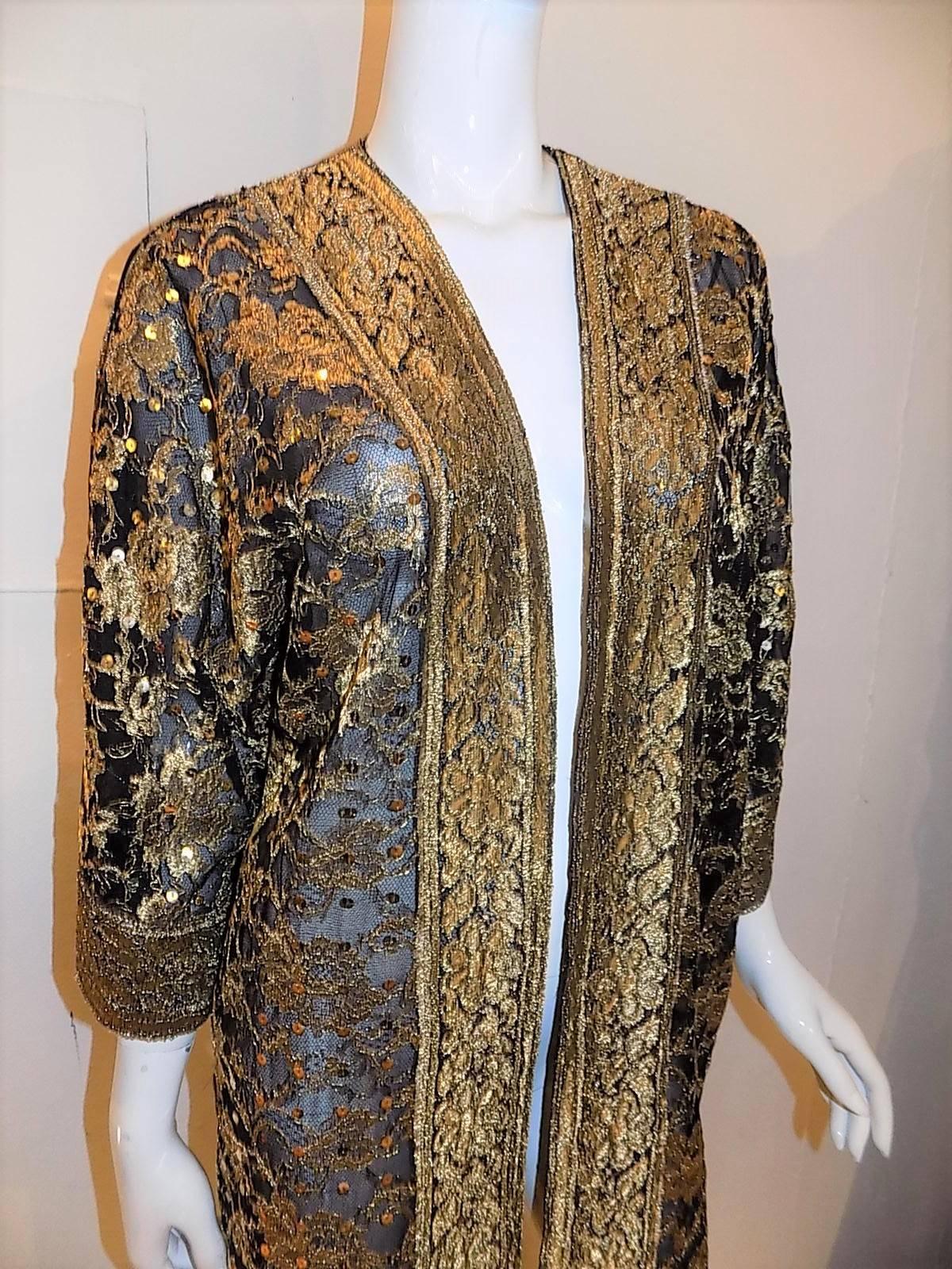 gold lace jacket