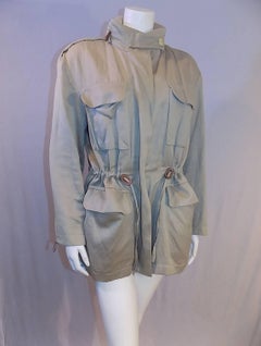 Hermes Hooded Safari Jacket with leather details