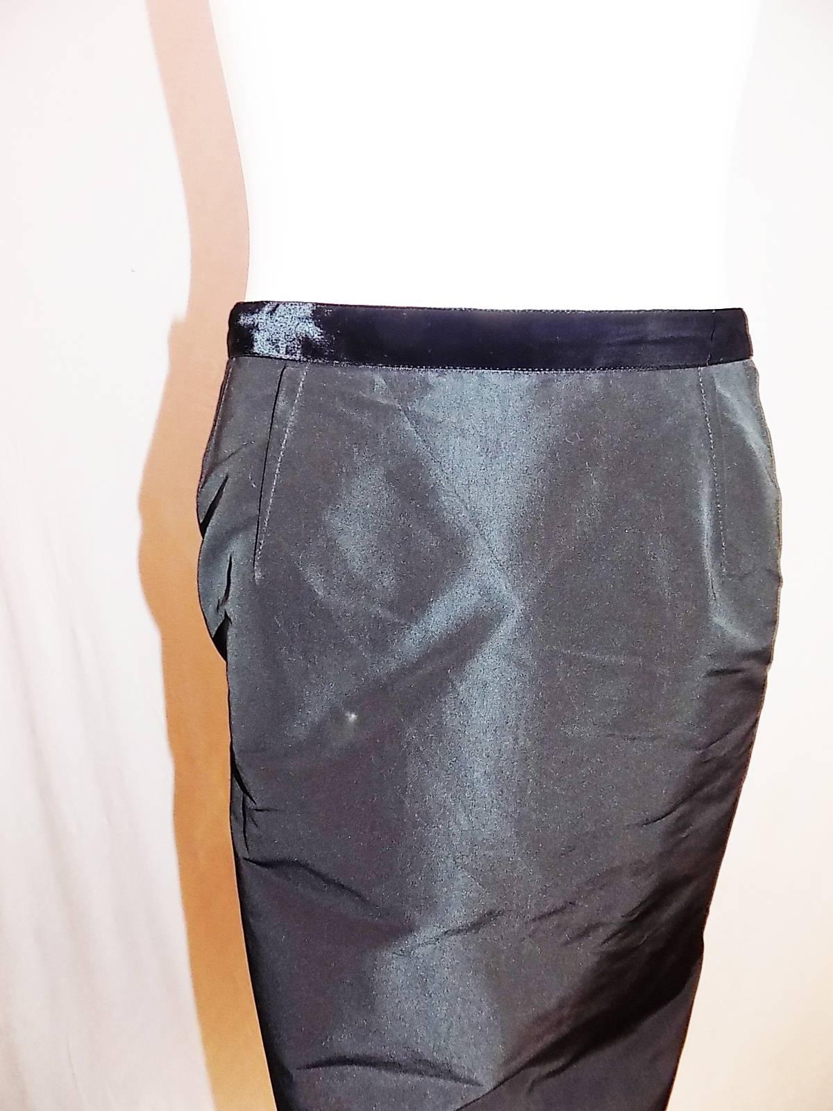 Black Lanvin black evening skirt For Sale