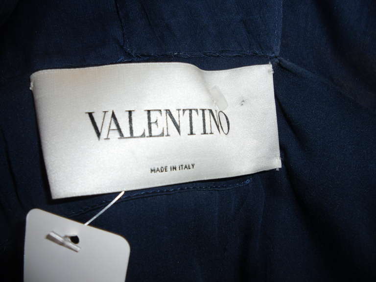 Valentino  catwalk  navy Gown For Sale 1