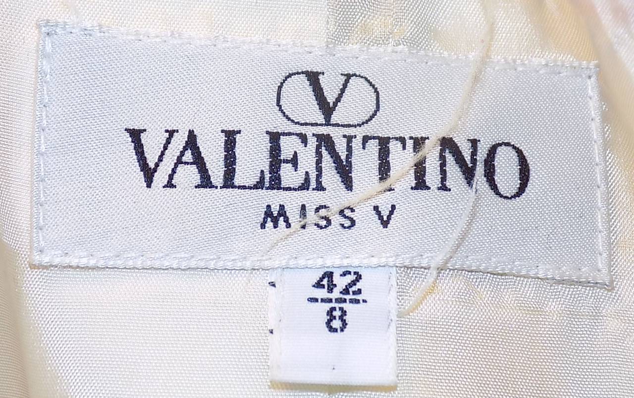 Vintage Valentino Floral Garden Silk Skirt Suit 2