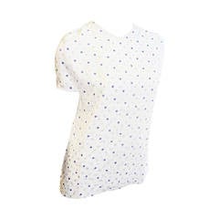 Valentino Multi Layered Print on Print Polca Dot Top Blouse