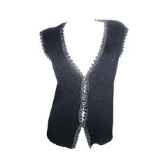 Chanel Cashmere Knit sweater  Vest
