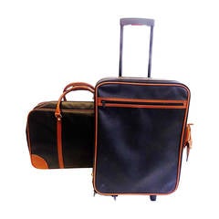 Bottega Veneta Retro "Marco Polo" Large Travel Bag and Trolley Luggage