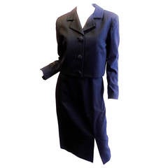 JAMES PURCELL “Simplicity is the ultimate sophistication” Navy dress and Jacket