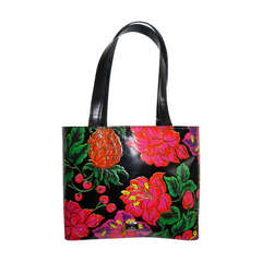 Moschino Tooled leather Cherries and Flowers Bag
