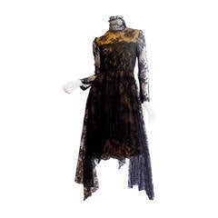 1980 Breathtatking Bill Blass Lace Dress   Rare and Collectable !